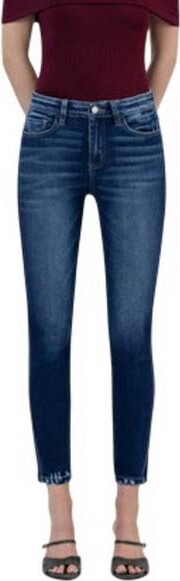 Flying Monkey Women's Forward Outseam Crop Slim Fit Skinny Jeans Catch the Breeze 26 27