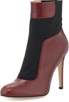 Thumbnail for your product : Gianvito Rossi Leather Stretch-Panel Bootie