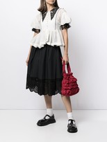 Thumbnail for your product : Renli Su Chloris lace-trimmed cotton blouse