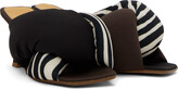 Thumbnail for your product : Ugo Paulon Black & Brown Momber Heeled Sandals