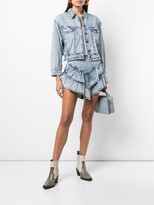 Thumbnail for your product : Mother The Fly Away Ruffle denim jacket