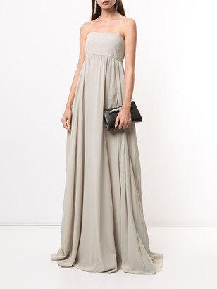 Vera Wang Empire Waist Silk Dress - ShopStyle
