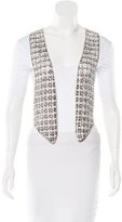 Thumbnail for your product : Balmain Embellished Silk Vest