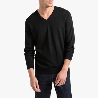 La Redoute Collections Mens Merino Wool V-Neck Jumper/Sweater 