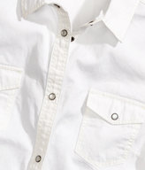 Thumbnail for your product : H&M Sleeveless Denim Shirt - White - Ladies