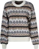 Patterned Ribbed Sweater 