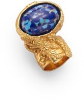 Thumbnail for your product : Saint Laurent Goldtone Arty Ovale Ring