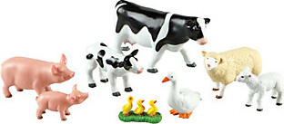 Learning Resources Jumbo Farm Animals, Mommas a nd Babies