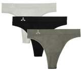 Thumbnail for your product : Balanced Tech Women's Seamless Thong Panties 3 Pack - Cherry/Truquoise Space Dye