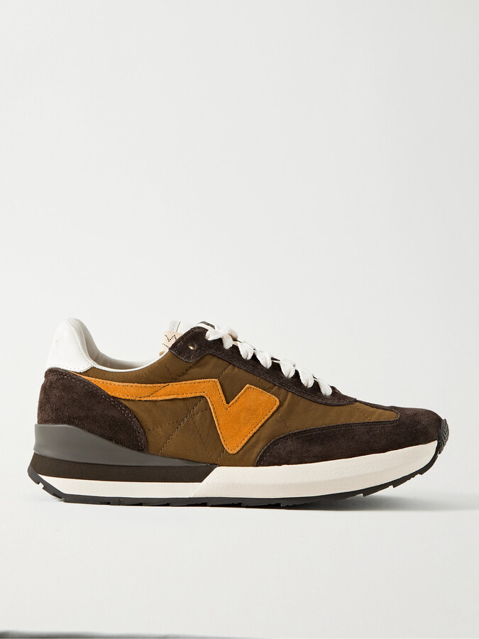 Visvim Fkt Runner Suede- And Leather-Trimmed Nylon-Blend Sneakers -  ShopStyle