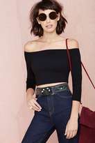Thumbnail for your product : Nasty Gal Courtney Crop Top - Black