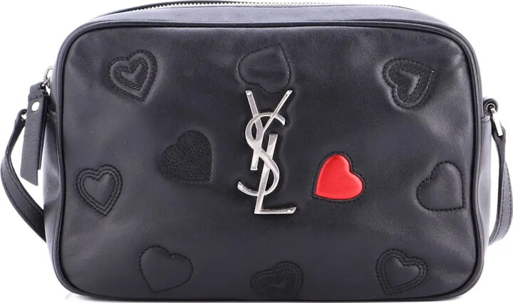 Saint Laurent Pre-Owned Lou Camera Bag Heart Stitched Leather Small crossbody bag