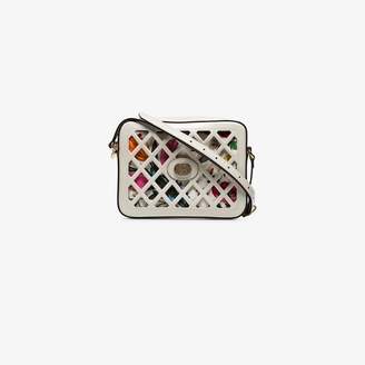 Gucci Multicoloured Small Cutout Flora Shoulder Bag