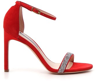 stuart weitzman red sandals