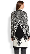 Thumbnail for your product : Etro Intarsia Paisely Sweater Coat