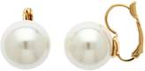 Thumbnail for your product : KOE Lilli & Gold 14mm white pearl lever earrings