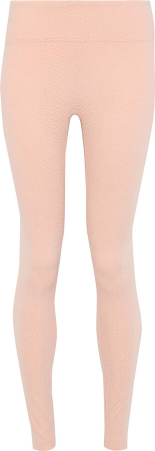 Koral Drive snake-effect jacquard-knit leggings