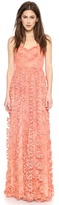 Thumbnail for your product : Alice + Olivia Tyler Bustier Flowy Maxi Dress
