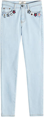 Fendi Embellished Skinny Jeans