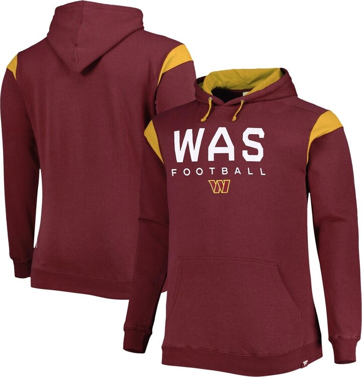Fanatics Men's Burgundy Washington Commanders Big and Tall Call the Shots Pullover Hoodie