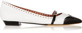 Thumbnail for your product : Tabitha Simmons Belfy glossed-leather point-toe flats