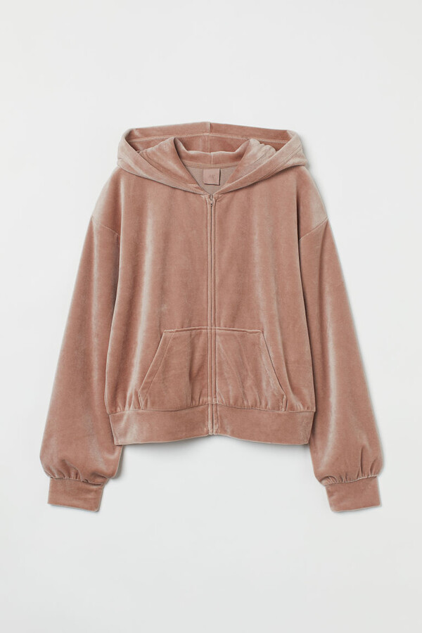 light brown zip up moletom com capuz