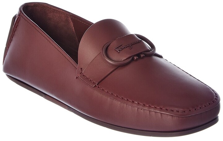 Ferragamo Palinuro Leather Driver - ShopStyle Slip-ons & Loafers