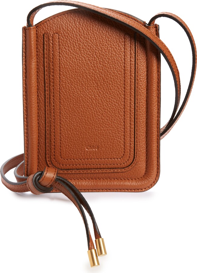 Chloé Marcie Leather Phone Pouch on Strap - ShopStyle Wallets