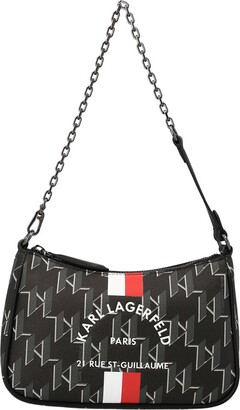 Karl Lagerfeld Seven soft shoulder bag Black, Louis Vuitton Jasmin Handbag  399649