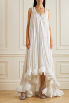 Thumbnail for your product : Lanvin Ruffled Chiffon Gown - Off-white
