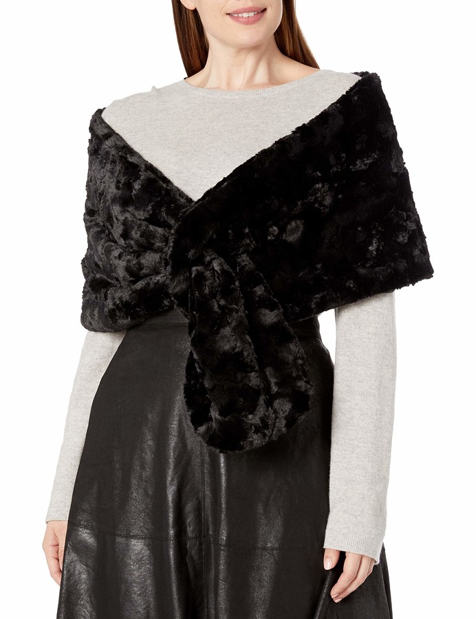 plus size faux fur wrap