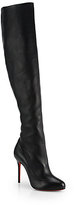 Thumbnail for your product : Christian Louboutin Sempre Monica Leather Over-The-Knee Boots