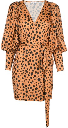 Rhode Resort Cheetah Print Wrap Dress