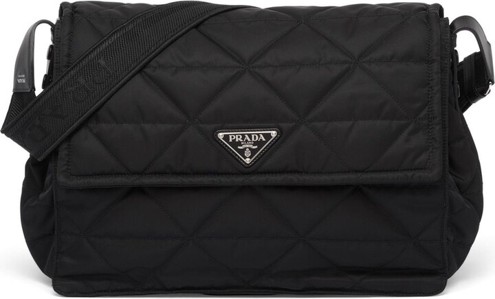 Prada Padded Re-Nylon Flap Small Shoulder Bag