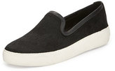 Thumbnail for your product : Sam Edelman Becker Leather-Trimmed Calf Hair Sneaker, Black