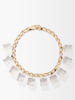 Thumbnail for your product : Jacquemus Gourmette Glaçons Ice-cube Chain Necklace - Clear