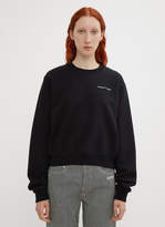 Thumbnail for your product : Off-White Off White Cropped Logo Sweatshirt in Black