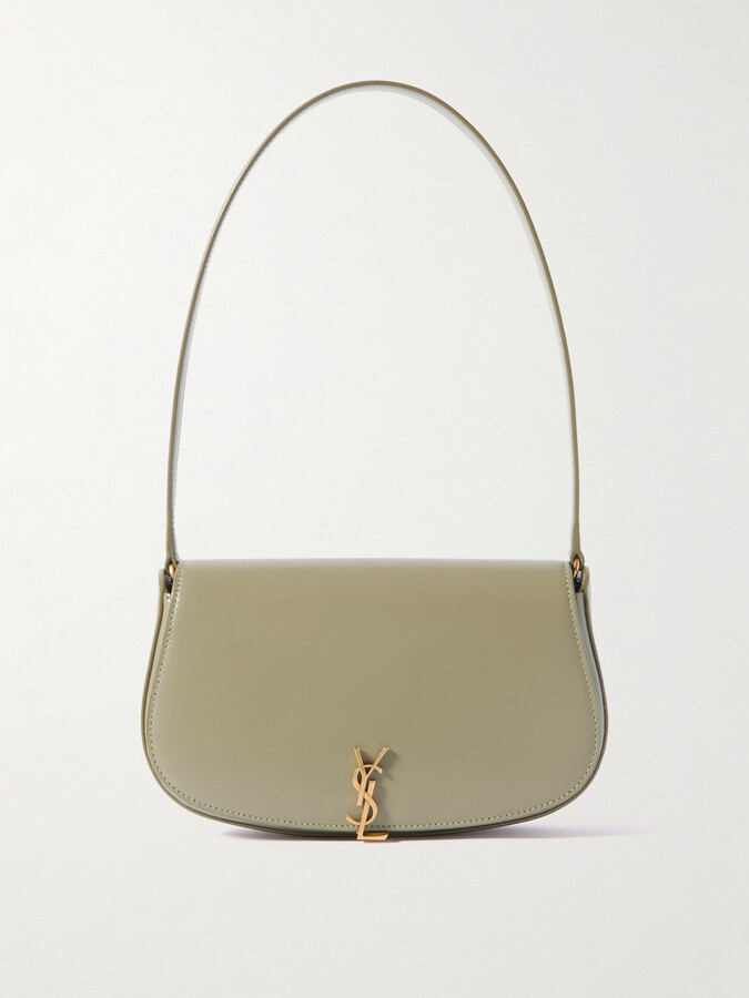 Saint Laurent Voltaire Mini Leather Shoulder Bag - Green