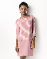 Thumbnail for your product : Joan Vass Striped Interlock Dress