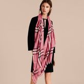 Thumbnail for your product : Burberry Lightweight Check Wool and Silk Scarf