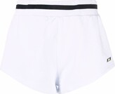 Thumbnail for your product : MSGM Logo-Print Track Shorts