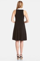Thumbnail for your product : Karen Kane Contrast Placket Fit & Flare Shirtdress