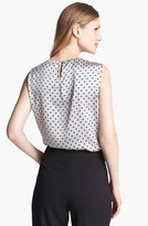 Thumbnail for your product : Jones New York Collection Jones New York 'Abby' Dotted Pleat Neck Blouse (Regular & Petite)