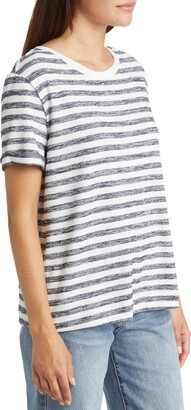 Caslon Ease Stripe Crewneck T-Shirt