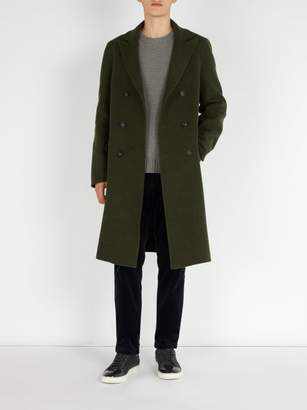 Massimo Alba Double Breasted Wool Coat - Mens - Green
