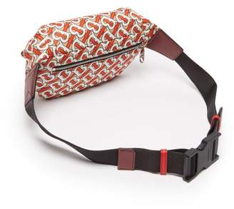 Burberry Monogram Technical Canvas Belt Bag - Womens - Red Multi