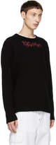 Thumbnail for your product : Adaptation Black Cashmere C.O.A. Crewneck Sweater