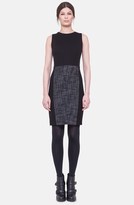 Thumbnail for your product : Akris Punto Mixed Jersey & Tweed Sheath Dress