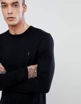 Thumbnail for your product : AllSaints Merino Crew Neck Sweater With Logo