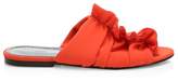 Thumbnail for your product : Proenza Schouler Frayed Crepe Flat Sandals